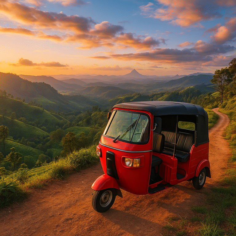 Jeromwin Tours tuk tuk rental in Sri Lanka